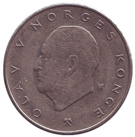 Монета 5 крон. 1978 год, Норвегия.