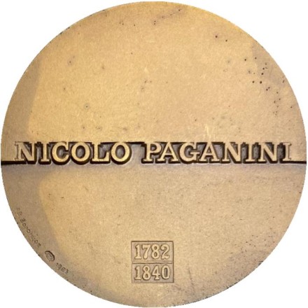 200 лет со дня рождения Никколо Паганини. ЛМД. Памятная медаль. 1983 год, СССР. 200 лет со дня рождения Никколо Паганини. ЛМД. Памятная медаль. 1983 год, СССР.