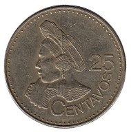 Монета 25 сентаво. 2011 год, Гватемала. Индианка. Монета 25 сентаво. 2011 год, Гватемала. Индианка.