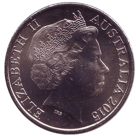 Монета 20 центов. 2015 год, Австралия. Санитарки. АНЗАК.