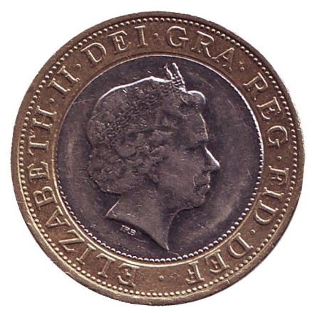 Монета 2 фунта. 2011 год, Великобритания.