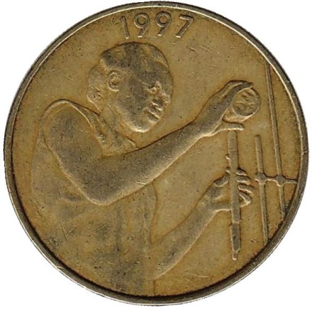 Монета 25 франков. 1997 год, Западные Африканские Штаты.