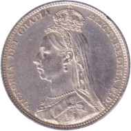 Монета 1 шиллинг. 1889 год, Великобритания. Королева Виктория. (Новый профиль).