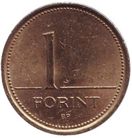 Монета 1 форинт. 1996 год, Венгрия. Монета 1 форинт. 1996 год, Венгрия.