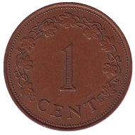 Монета 1 цент. 1977 год. Мальта. Монета 1 цент. 1977 год. Мальта.