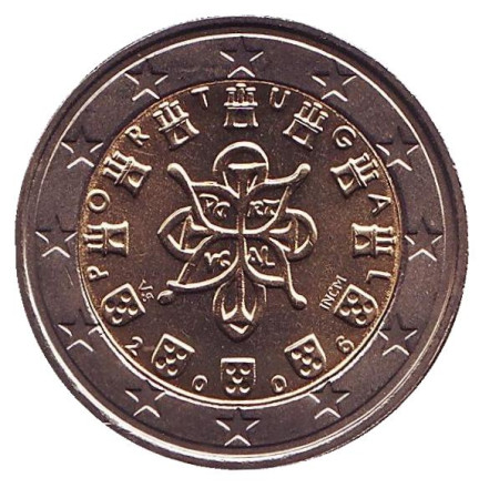Монета 2 евро. 2006 год, Португалия.