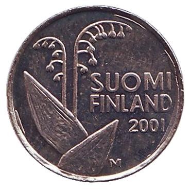 Монета 10 пенни. 2001 год, Финляндия. Из обращения. Монета 10 пенни. 2001 год, Финляндия. Из обращения.