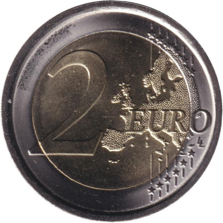 Монета 2 евро. 2024 год, Италия. 250 лет финансовой гвардии. Монета 2 евро. 2024 год, Италия. 250 лет финансовой гвардии.