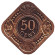 Монета 50 центов. 1992 год, Нидерландские Антильские острова. UNC.
