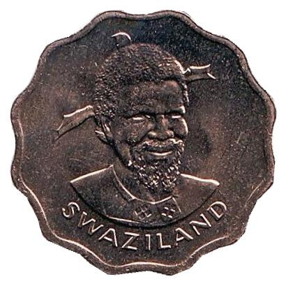 Монета 5 центов. 1979 год, Свазиленд. UNC. Орхидея. Монета 5 центов. 1979 год, Свазиленд. UNC. Орхидея.