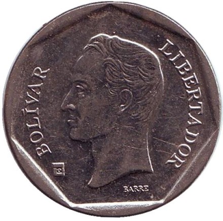 Монета 100 боливаров. 2004 год, Венесуэла.