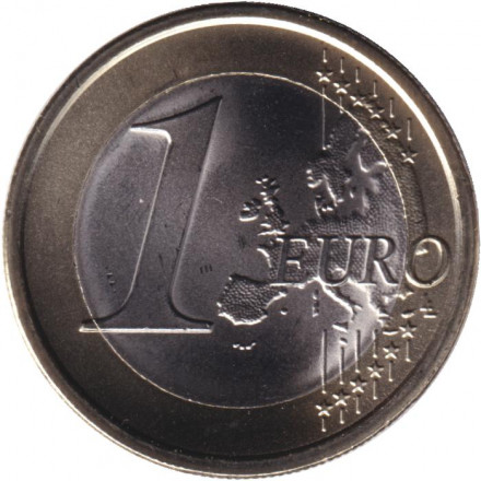 Монета 1 евро. 2024 год, Сан-Марино.