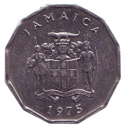 Монета 1 цент, 1975 год, Ямайка. Аки. (Блигия вкусная).