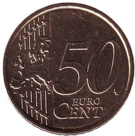 Монета 50 центов. 2012 год, Бельгия. Монета 50 центов. 2012 год, Бельгия.