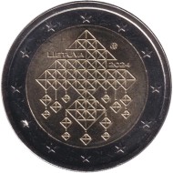 Монета 2 евро. 2024 год, Литва. Соломенные сады. Монета 2 евро. 2024 год, Литва. Соломенные сады.