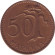 Монета 50 марок. 1956 год, Финляндия. Монета 50 марок. 1956 год, Финляндия.