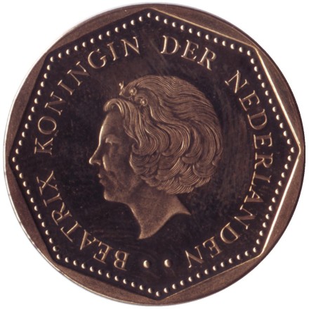 Монета 2,5 гульдена. 2007 год, Нидерландские Антильские острова.