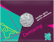 Монета 50 пенсов. 2011 год, Великобритания. Гребля на байдарках и каноэ. Летние Олимпийские игры 2012 года в Лондоне. В блистере. Монета 50 пенсов. 2011 год, Великобритания. Гребля на байдарках и каноэ. Летние Олимпийские игры 2012 года в Лондоне. В блистере.