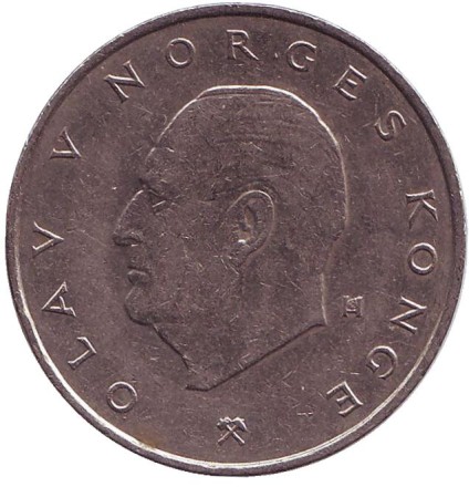 Монета 5 крон. 1982 год, Норвегия.