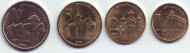 Набор монет Сербии (4 шт.), 2011-2012гг., Сербия. 