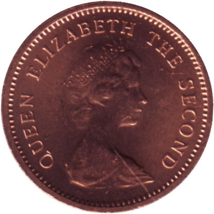 Монета 1 цент. 1985 год, Тувалу.