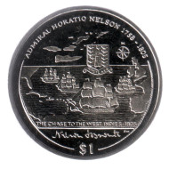 Монета 1 доллар. 2005 год, Британские Виргинские острова. Погоня в Вест-Индии в 1805 году. Монета 1 доллар. 2005 год, Британские Виргинские острова. Погоня в Вест-Индии в 1805 году.
