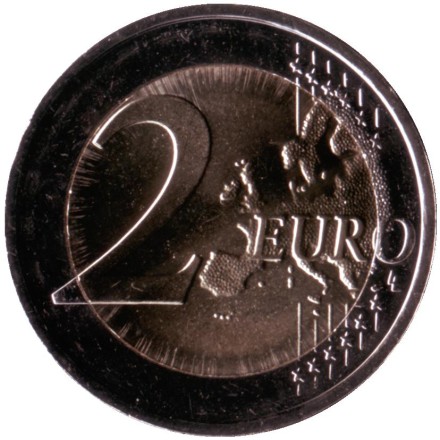 Монета 2 евро. 2021 год, Литва. Жувинтас (биосферный заповедник).
