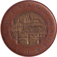 Монета 50 крон. 2008 год, Чехия. Прага. Монета 50 крон. 2008 год, Чехия. Прага.