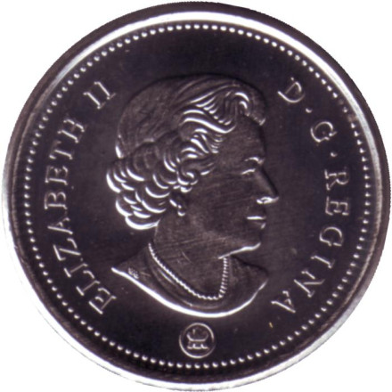 Монета 10 центов. 2021 год, Канада. 100 лет шхуне "Bluenose". (Цветная). Монета 10 центов. 2021 год, Канада. 100 лет шхуне "Bluenose". (Цветная).