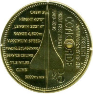 Монета 5 фунтов. 2009 год, Тристан-да-Кунья. 40 лет проекту Конкорд. Монета 5 фунтов. 2009 год, Тристан-да-Кунья. 40 лет проекту Конкорд.