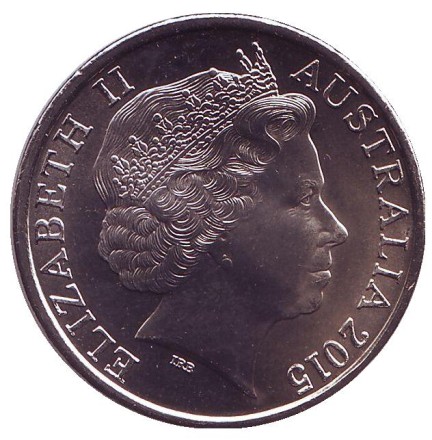 Монета 20 центов. 2015 год, Австралия. День памяти. АНЗАК.