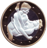 6 эросов (Sex euros). Сувенирный жетон. (Вар. 25) 6 эросов (Sex euros). Сувенирный жетон. (Вар. 25)