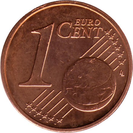 Монета 1 цент. 2007 год, Нидерланды.