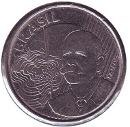Монета 50 сентаво. 2005 год, Бразилия. Хосе Паранхос. Монета 50 сентаво. 2005 год, Бразилия. Хосе Паранхос.