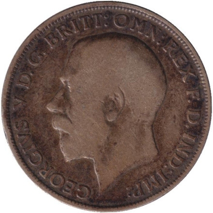 Монета 1 флорин (2 шиллинга). 1921 год, Великобритания. Монета 1 флорин (2 шиллинга). 1921 год, Великобритания.