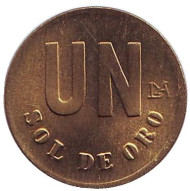 Монета 1 соль. 1981 год, Перу. Монета 1 соль. 1981 год, Перу.