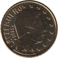 Монета 50 центов. 2025 год, Люксембург.  Монета 50 центов. 2025 год, Люксембург.