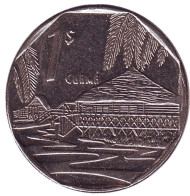 Монета 1 песо. 2000 год, Куба. Хижина в Гуаме. Монета 1 песо. 2000 год, Куба. Хижина в Гуаме.