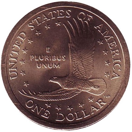 Сакагавея (Парящий орел), серия "Коренные американцы". 1 доллар, 2005 год (D), США.