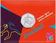 Монета 50 пенсов. 2011 год, Великобритания. Голбол. XIV паралимпийские игры 2012 года в Лондоне. Монета 50 пенсов. 2011 год, Великобритания. Голбол. XIV паралимпийские игры 2012 года в Лондоне.