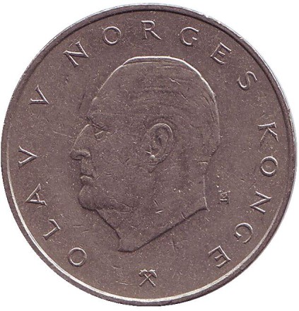 Монета 5 крон. 1983 год, Норвегия.