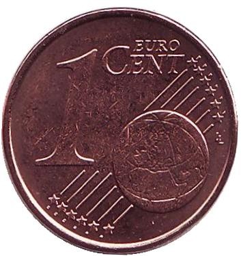Монета 1 цент. 2015 год, Греция.
