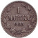 Монета 1 марка. 1865 год, Великое княжество Финляндское. Монета 1 марка. 1865 год, Великое княжество Финляндское.