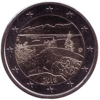 Коли. Национальные пейзажи Финляндии. Монета 2 евро. 2018 год, Финляндия.