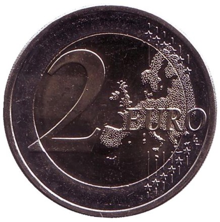 Монета 2 евро. 2018 год, Финляндия. Коли. Национальные пейзажи Финляндии.