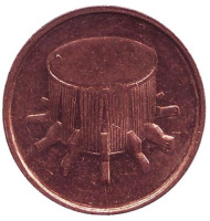 Монета 1 сен. 2005 год, Малайзия. Бубен. Монета 1 сен. 2005 год, Малайзия. Бубен.