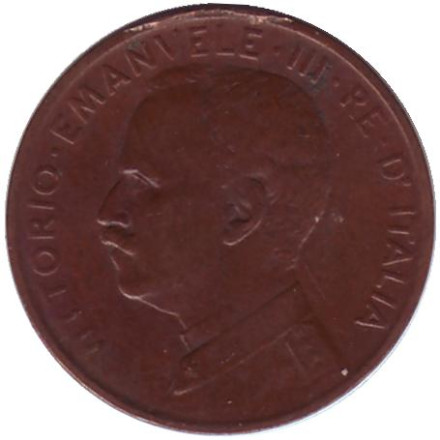 Монета 1 чентезимо. 1915 год, Италия.