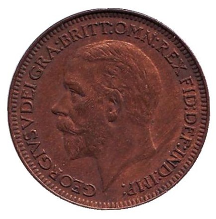 Монета 1 фартинг. 1930 год, Великобритания. Монета 1 фартинг. 1930 год, Великобритания.