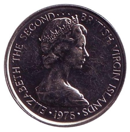 Монета 5 центов. 1975 год, Британские Виргинские острова. Горлицы. Монета 5 центов. 1975 год, Британские Виргинские острова. Горлицы.