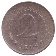 Монета 2 форинта. 1957 год, Венгрия. Монета 2 форинта. 1957 год, Венгрия.